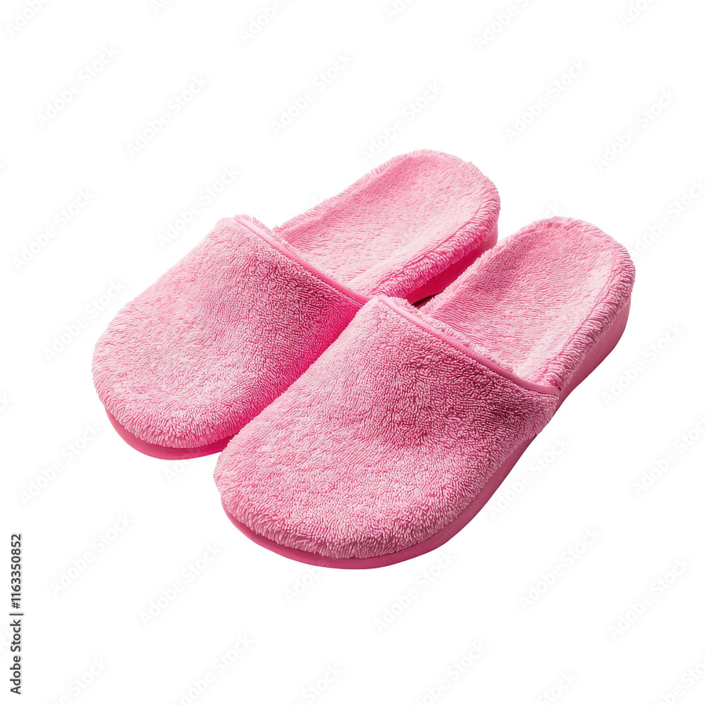 Cozy Pink Bathroom Slippers with Simple Design Cozy Pink Bathroom Slippers with Simple Design