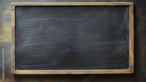 Blank Black Chalkboard Background	
