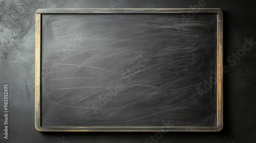 Blank Black Chalkboard Background	