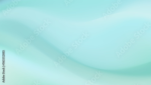 Soft and airy abstract banner with a flowing light teal wave.
