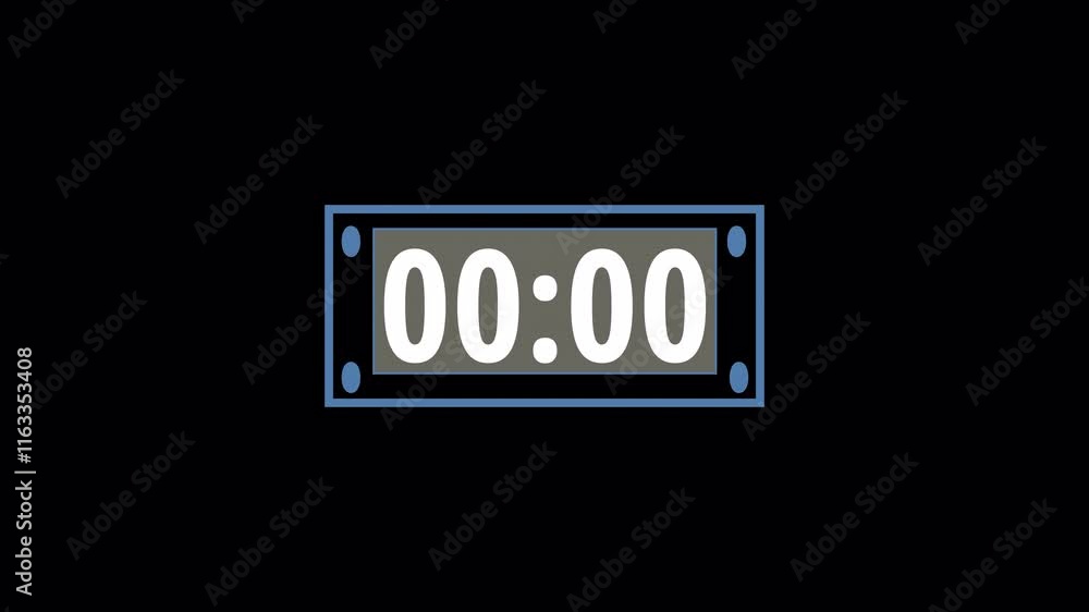 Five second countdown timer animation on transparent background 5 to 0 countdown video Five second countdown timer animation on transparent background 5 to 0 countdown video