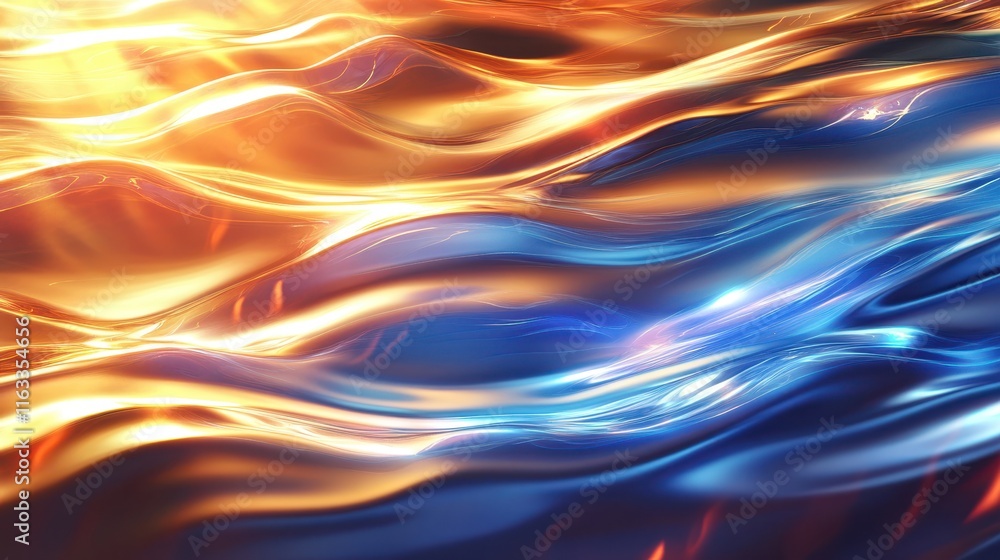 Liquid Fire and Ice: Abstract art of swirling, luminous colors. A mesmerizing blend of fiery oranges and cool blues creates a dynamic visual experience. Liquid Fire and Ice: Abstract art of swirling, luminous colors. A mesmerizing blend of fiery oranges and cool blues creates a dynamic visual experience.