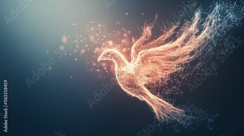 Fiery Dove of Peace: Abstra...