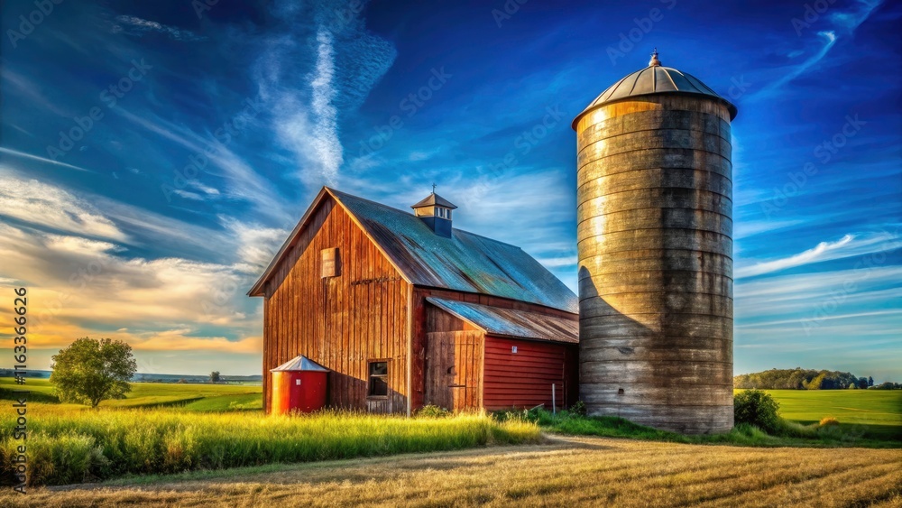Stunning Panoramic Photography of a Silo on Transparent Background, Capturing Agricultural Charm and Rustic Aesthetics, Ideal for Creative Projects and Stock Image Needs Stunning Panoramic Photography of a Silo on Transparent Background, Capturing Agricultural Charm and Rustic Aesthetics, Ideal for Creative Projects and Stock Image Needs
