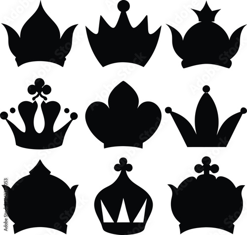  royal blue black color silhouette vector design