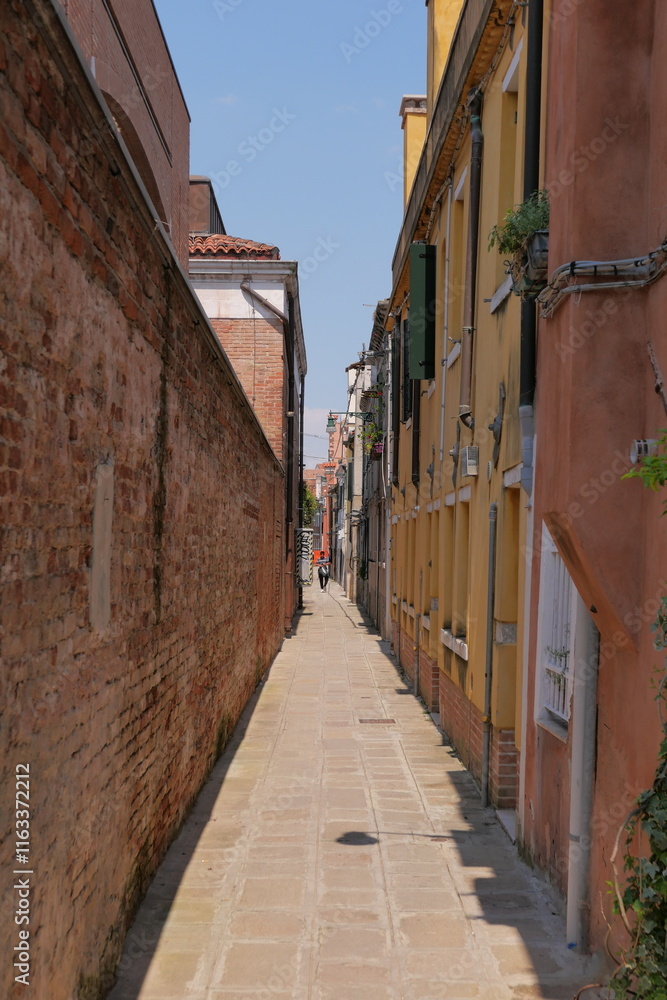 Fototapeta premium A snapshot of Venice's daily life and alleys