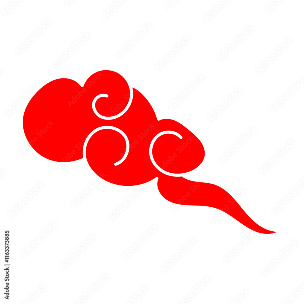 silhouette of a Collection of East Chinese Cloud Elements silhouette of a Collection of East Chinese Cloud Elements