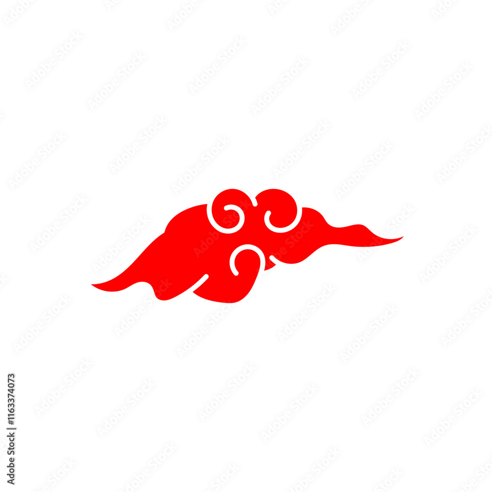 silhouette of a Collection of East Chinese Cloud Elements silhouette of a Collection of East Chinese Cloud Elements