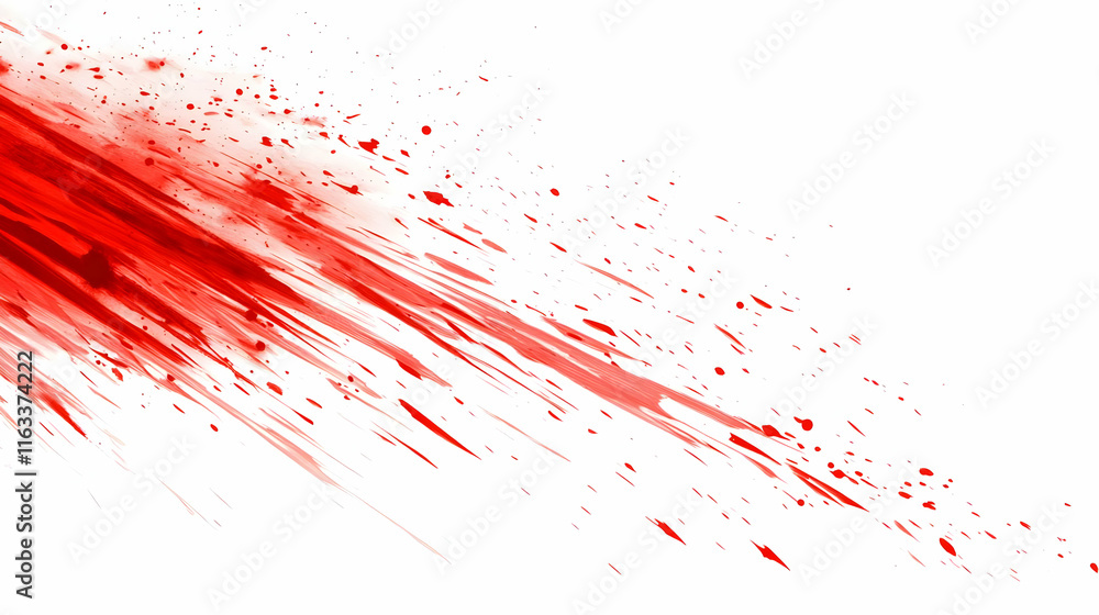 Fototapeta premium Red Abstract Splashes Background