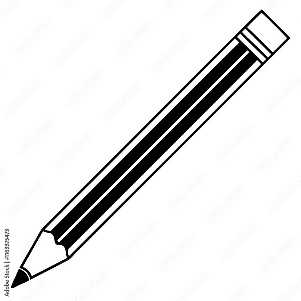 Dynamic pencil Line Art Vector Creativity Dynamic pencil Line Art Vector Creativity