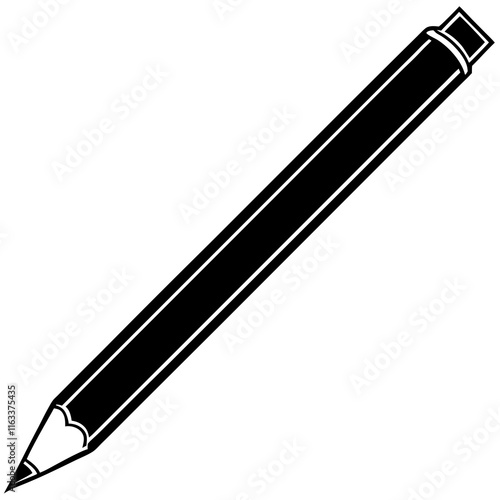 Dynamic pencil Line Art Vector Creativity