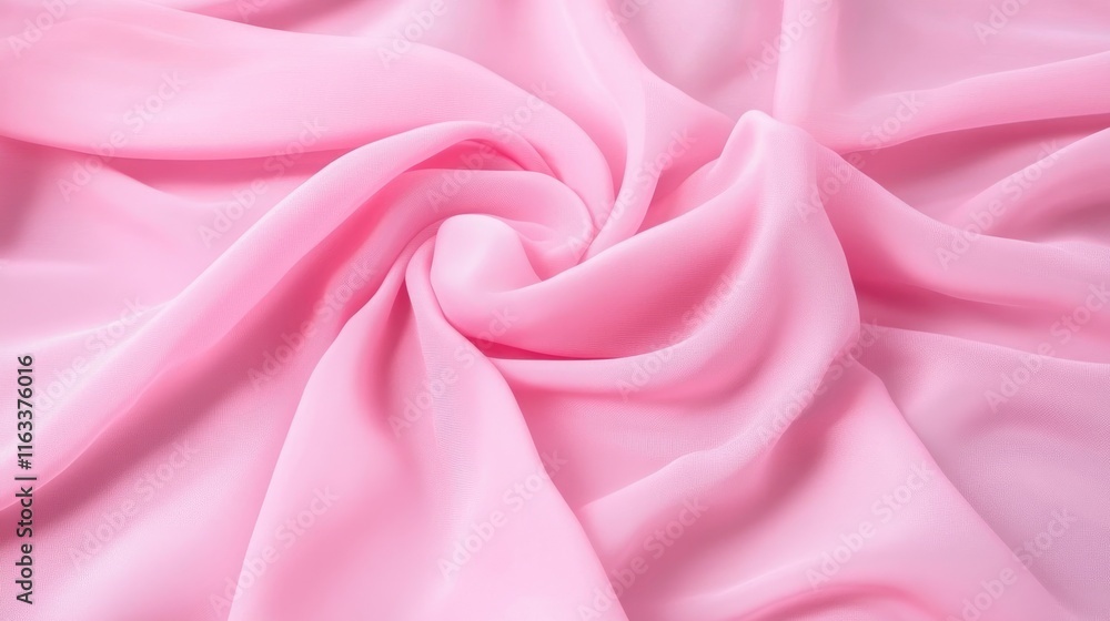 A close-up of soft pink fabric, showcasing its smooth texture and elegant drape. A close-up of soft pink fabric, showcasing its smooth texture and elegant drape.