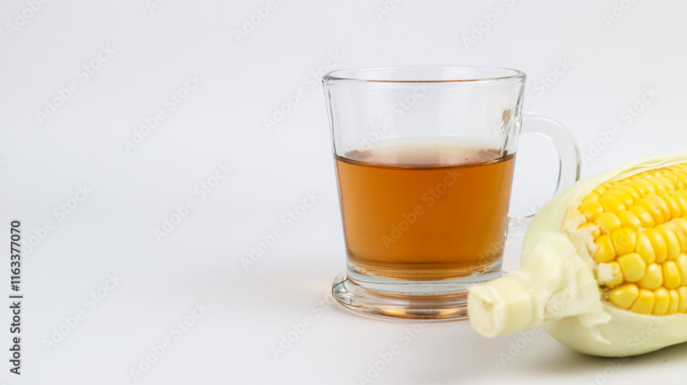 Corn hair boiled water in a glass, has the benefit of lowering blood pressure, high cholesterol and arthritis Corn hair boiled water in a glass, has the benefit of lowering blood pressure, high cholesterol and arthritis