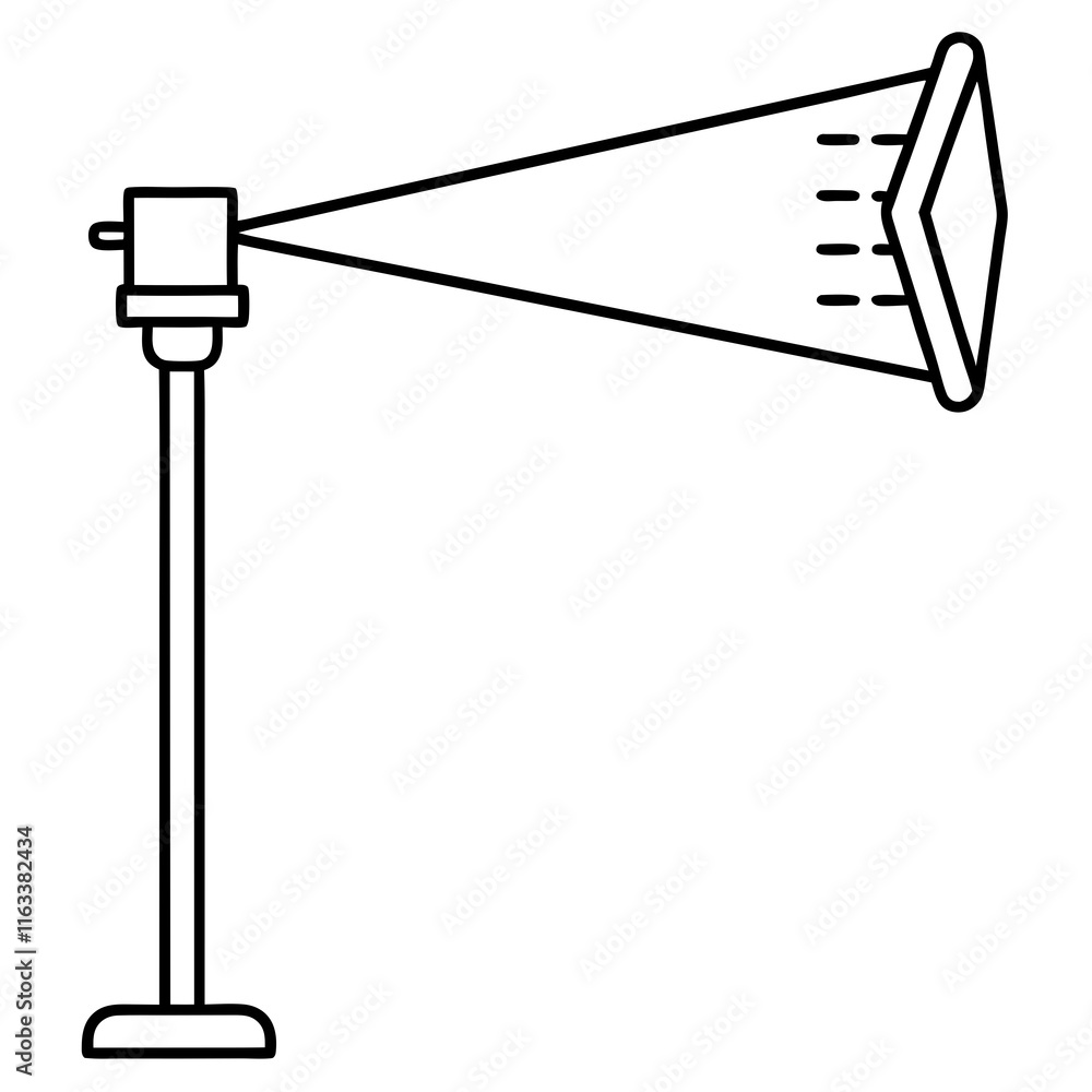 Obraz premium street lamp isolated on white