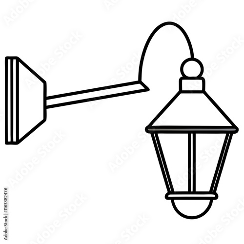 street lamp vector
