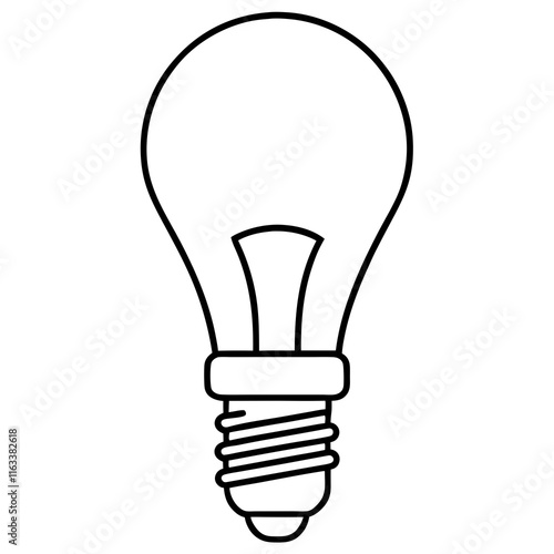 light bulb isolated on white