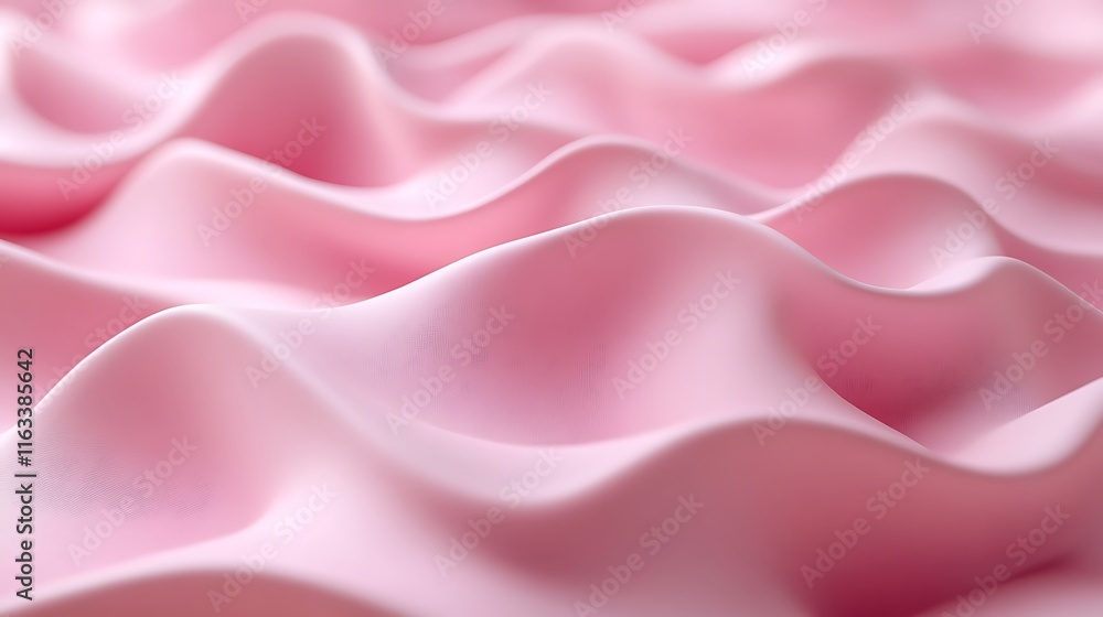 Obraz premium Abstract Pink Waves Smooth Surface Texture