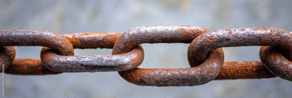Close-up of a Rusty Chain: Texture, Detail, and Age Close-up of a Rusty Chain: Texture, Detail, and Age