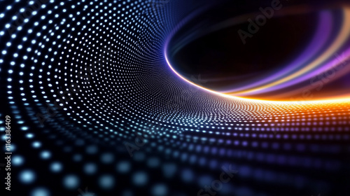 Background, PPT background, white laser grid pattern on a monochromatic dark background, visual harmony, elegant style