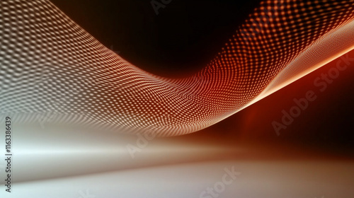 Background, PPT background, white laser grid pattern on a monochromatic dark background, visual harmony, elegant style