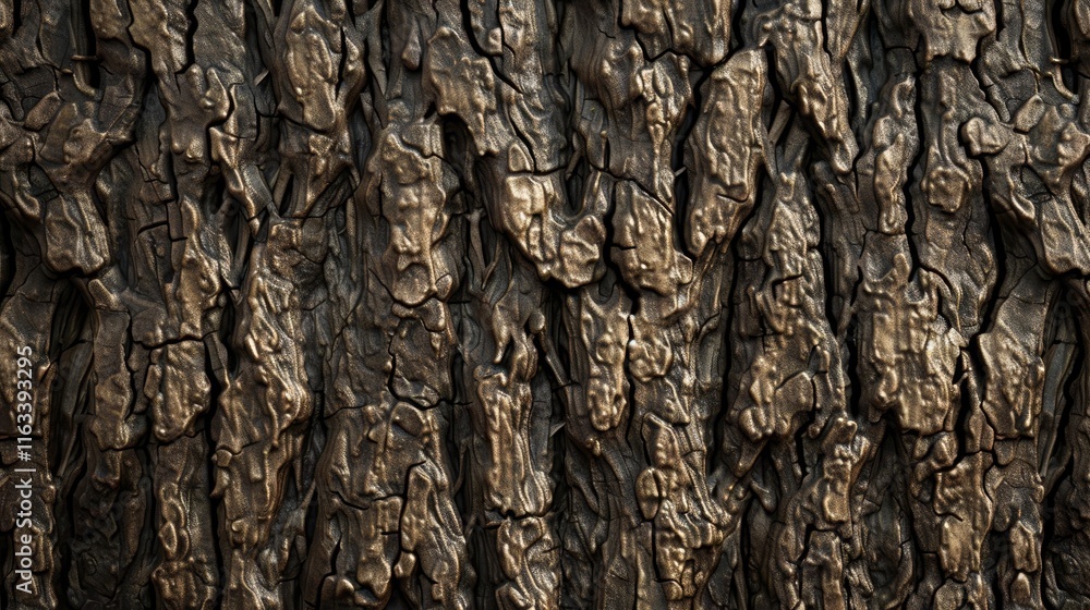 Close-Up of Bronze-Colored Tree Bark Texture Close-Up of Bronze-Colored Tree Bark Texture