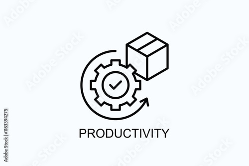 Productivity Isolated Vector, Icon Or Logo Sign Symbol Illustration