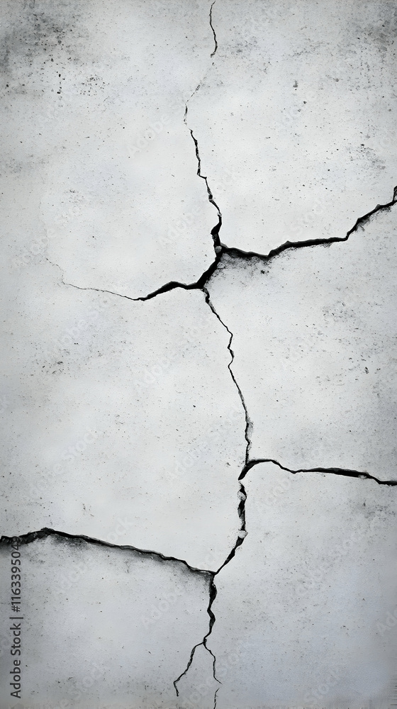 Cracked Concrete Wall Background Illustration Cracked Concrete Wall Background Illustration