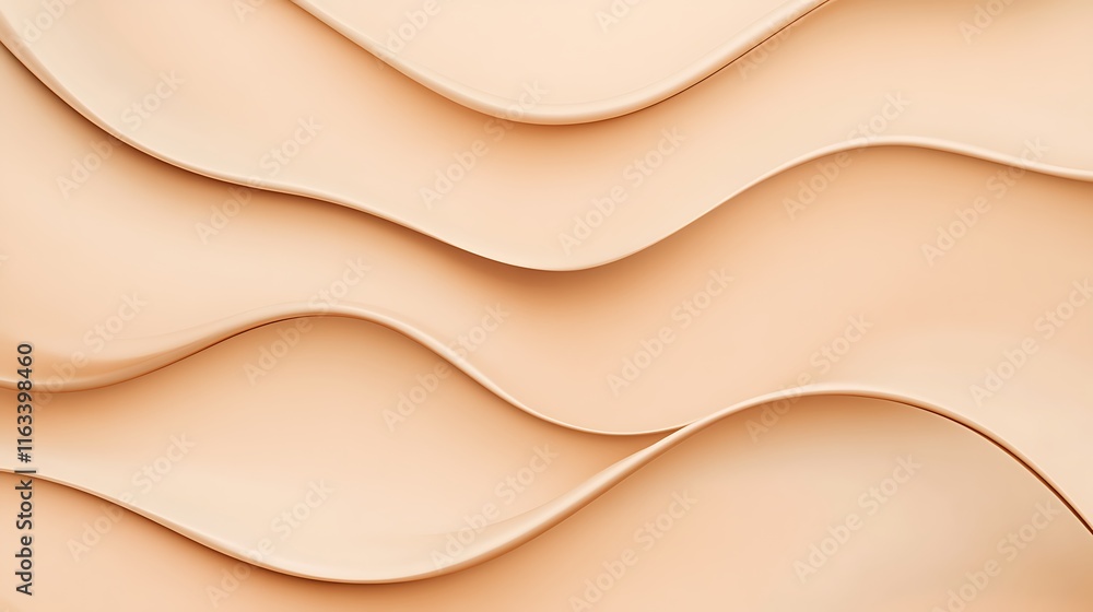 Abstract Beige Waves Smooth Surface Design Abstract Beige Waves Smooth Surface Design