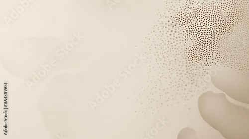 Abstract Beige Background With Scattered Dots