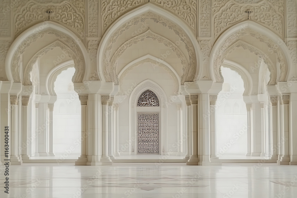 Fototapeta premium Stunning Islamic Architecture in a Mosque