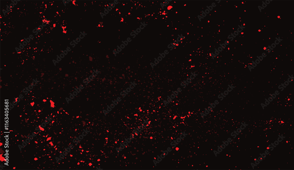Dynamic splatter of red on a dark background, creating a dramatic abstract texture with artistic flair. Perfect for backgrounds, art, or creative projects Dynamic splatter of red on a dark background, creating a dramatic abstract texture with artistic flair. Perfect for backgrounds, art, or creative projects