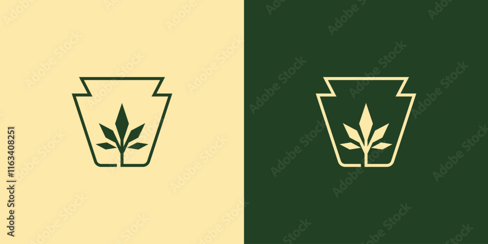 Cannabis or Marijuana or Hemp with Jar Logo Design Cannabis or Marijuana or Hemp with Jar Logo Design