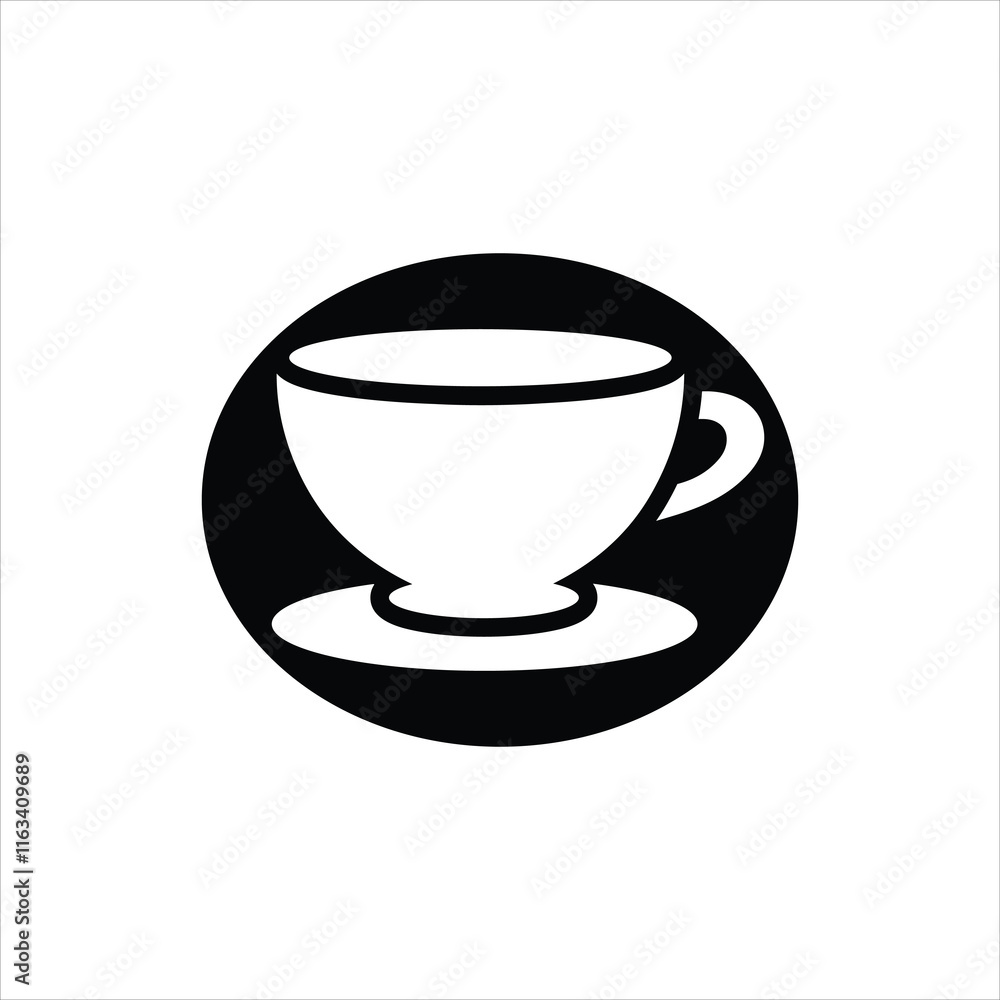 Tee and Coffee cup Vector illustration, Coffee Cup Vector icon Art & Graphics Tee and Coffee cup Vector illustration, Coffee Cup Vector icon Art & Graphics