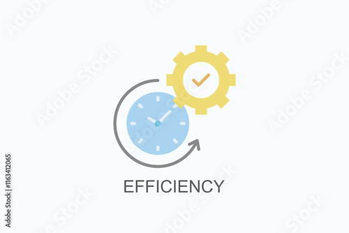 Efficiency Isolated Vector, Icon Or Logo Sign Symbol Illustration