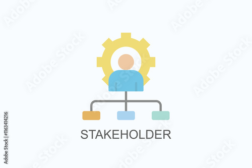 Stakeholder Isolated Vector, Icon Or Logo Sign Symbol Illustration