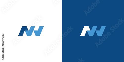 Vector Letter NW Logo Design