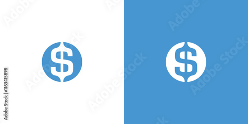 Letter S Dollar Crypto Money App Logo Design