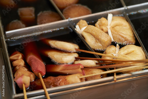 Various types of Odeng at the traditional market