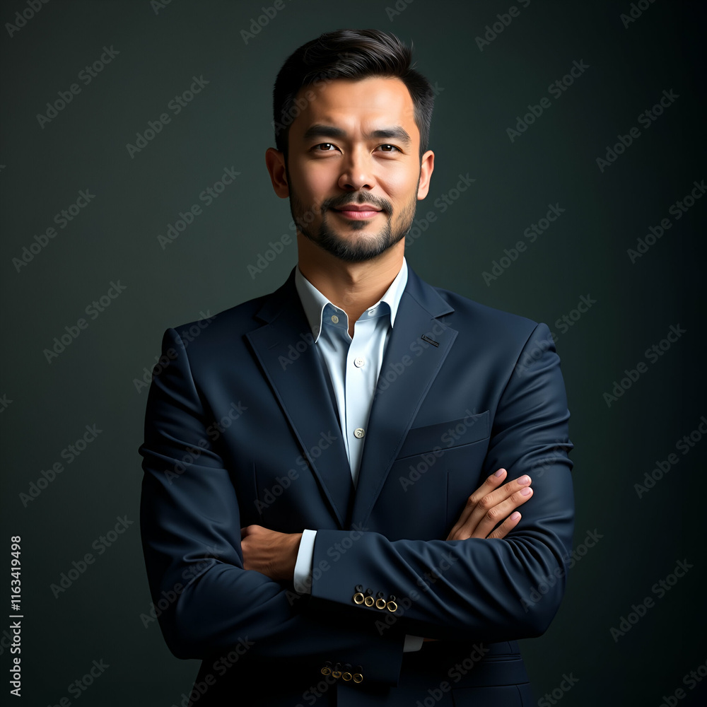 Confident Business Professional in Formal Attire Confident Business Professional in Formal Attire