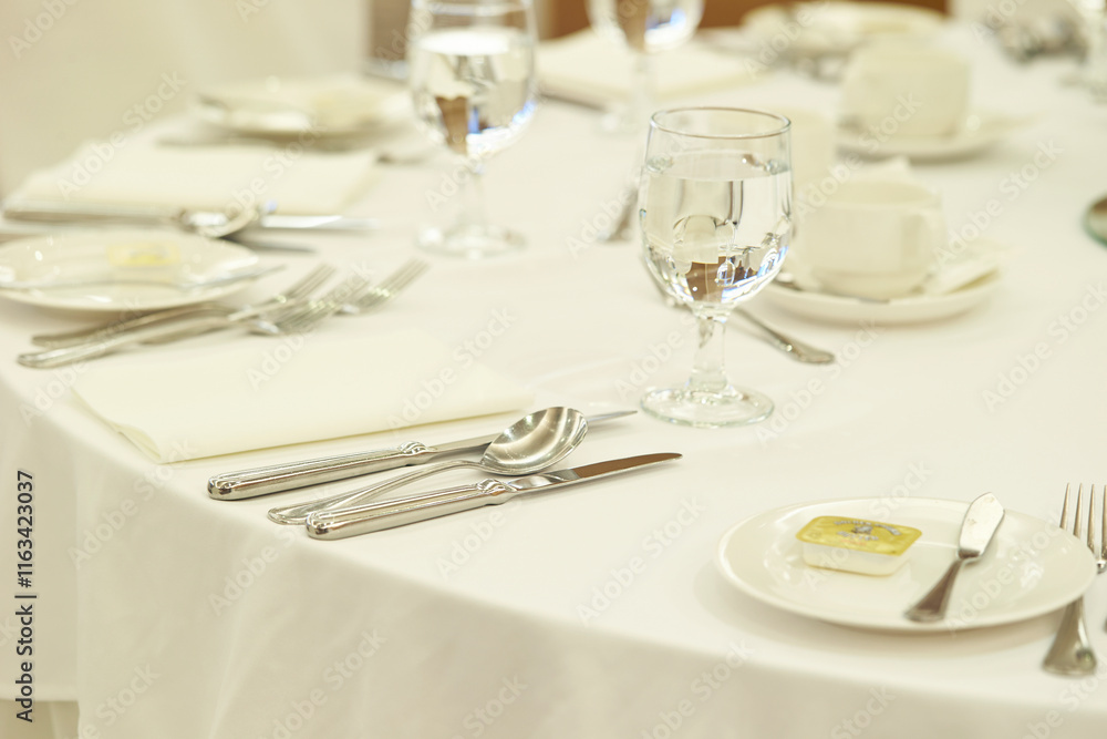 table setting for a dinner table setting for a dinner