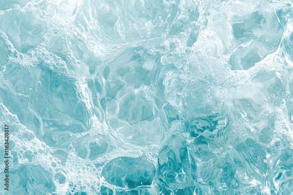 Obraz premium Abstract Aqua Water Texture with Bubbles