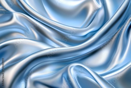 Wallpaper Mural Flowing Blue Fabric, Silk, Satin, Textile, Cloth, Material, Smooth, Shiny, Luxury, Elegant Torontodigital.ca