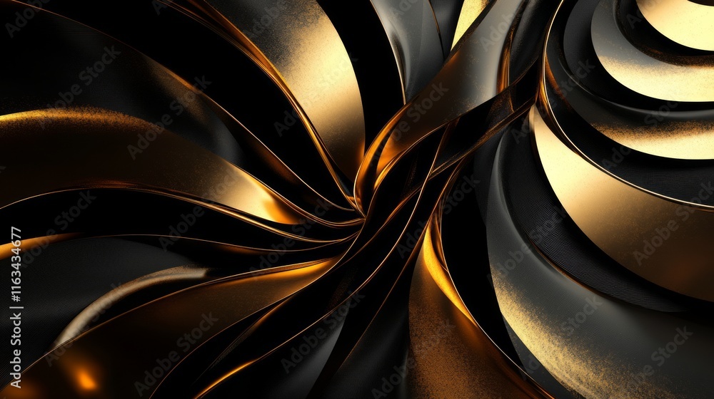 Fototapeta premium Abstract Layers of Dynamic Shapes