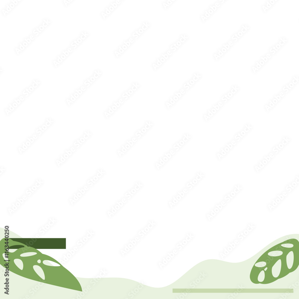 Obraz premium Monstera Leaf Corner