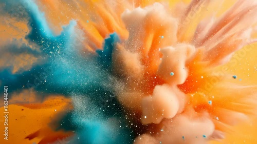 The banner design features a vibrant explosion of colors and shapes, merging together in a chaotic yet harmonious way to represent the raw energy and creativity of graffiti art.