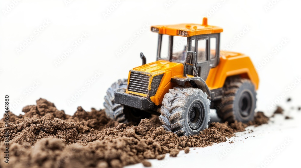 Dynamic Construction Scene with Detailed Model Tractor Dynamic Construction Scene with Detailed Model Tractor