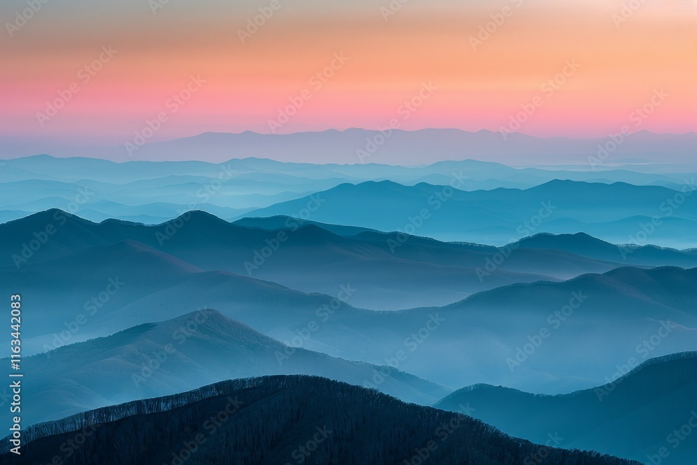Breathtaking sunrise over majestic mountain range capturing nature s splendor and serenity Breathtaking sunrise over majestic mountain range capturing nature s splendor and serenity