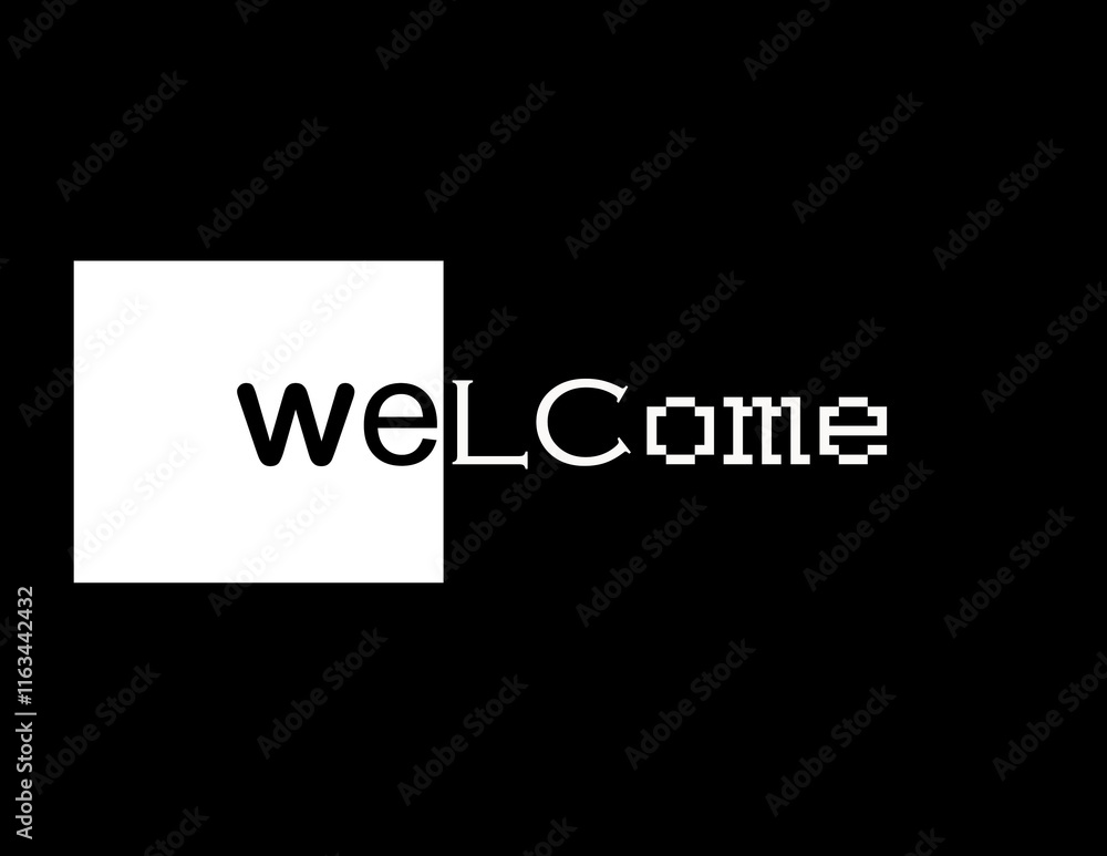 Fototapeta premium say welcome
