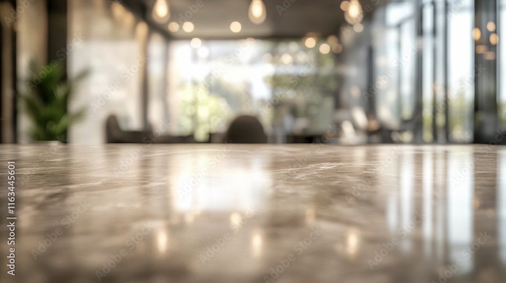 Bokeh effect in an office interior with marble stone tabletop for product display. Concept Bokeh Effect, Office Interior, Marble Stone Tabletop, Product Display, Photography Bokeh effect in an office interior with marble stone tabletop for product display. Concept Bokeh Effect, Office Interior, Marble Stone Tabletop, Product Display, Photography