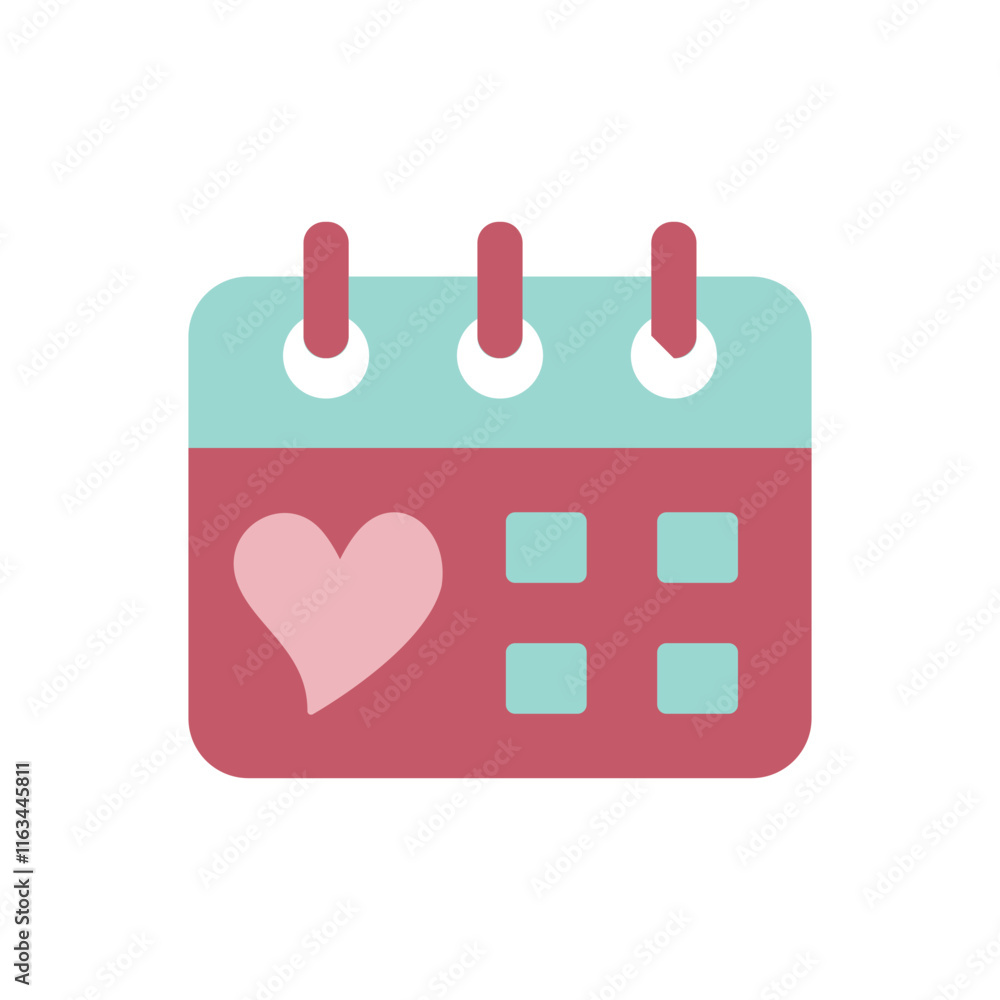 Valentine Advent Calendar Icon showcases a whimsical and heartwarming style, ideal for highlighting romantic countdowns, gift-giving traditions, or seasonal events Valentine Advent Calendar Icon showcases a whimsical and heartwarming style, ideal for highlighting romantic countdowns, gift-giving traditions, or seasonal events